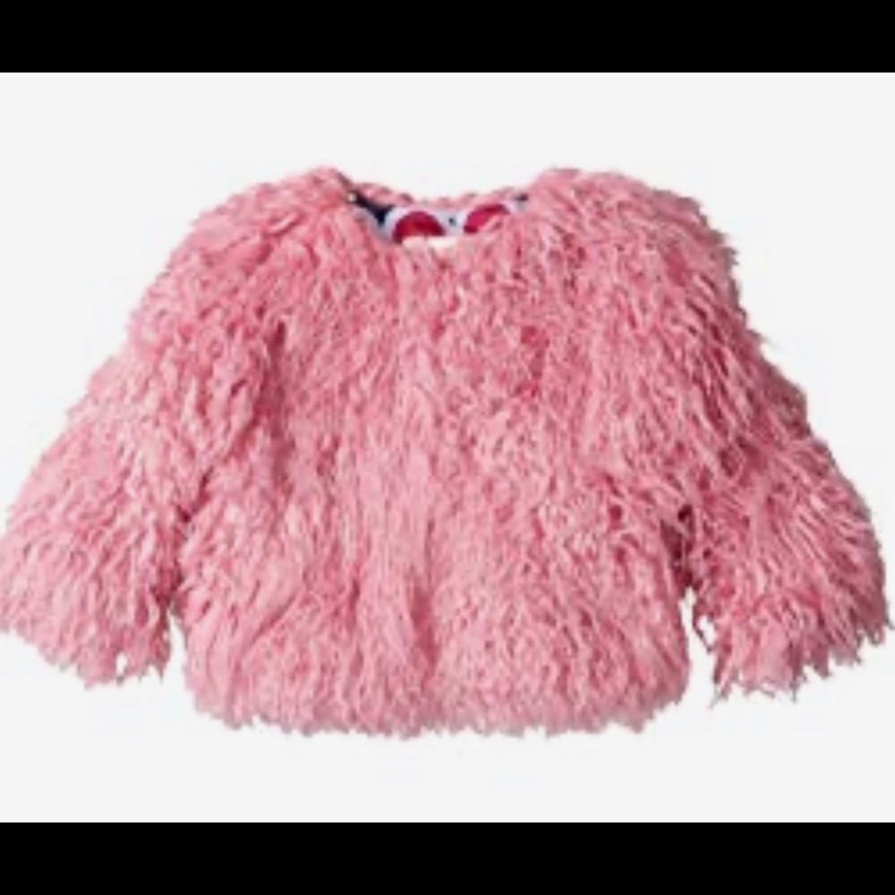 Hatley Kids Girl's Pink Faux Mongolian Fur…